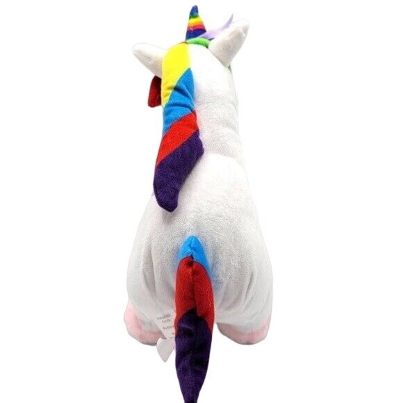 2/$15 Nickelodean JoJo Siwa Unicorn Plush Rainbow 12" Silver Metallic Hooves - Picture 4 of 9